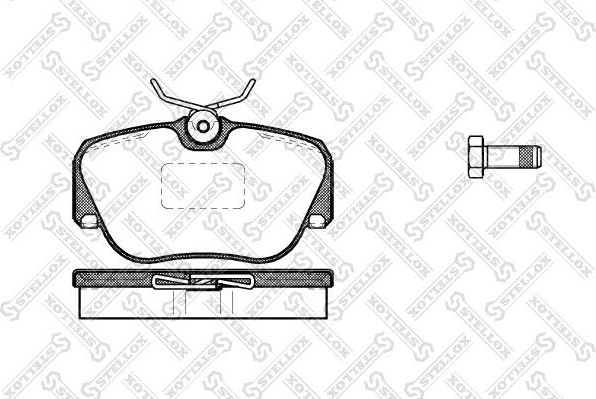Тормозные колодки Stellox. Артикул 156 000-SX
