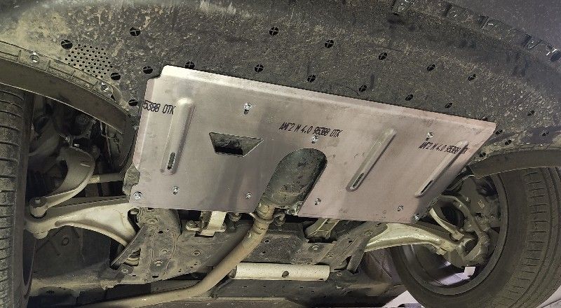 Защита алюминиевая ТСС (4 мм) для картера Lixiang L7 4WD 2024-2026. Артикул ZKTCC00685