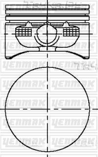 Поршень Yenmak для Opel Astra G 1998-2008. Артикул 31-04215-000