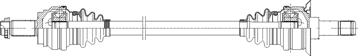 Полуось (привод в сборе, приводной вал) Trialli. Артикул AR 2646
