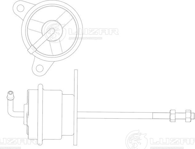 Актуатор турбокомпрессора для а/м Fiat Ducato (06-) 2.3D (тип K03) (LTC 1680) (Luzar). Артикул LTC1680