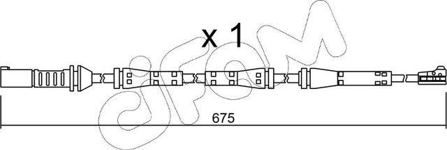 Датчик износа тормозных колодок  Metelli. Артикул SU.278