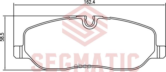 Колодка торм диск пер (Segmatic). Артикул SGBP2778