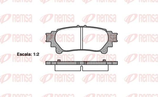 Тормозные колодки Remsa. Артикул 1395.00