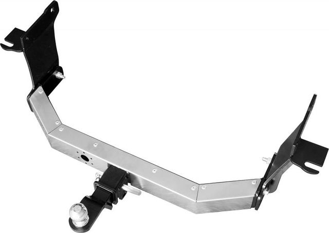 Фаркоп PT Group c накладкой из нержавейки для Jeep Grand Cherokee WK2 2014-2021. Американский квадрат. Артикул JGC-13-991124.00 (JGC991101) 