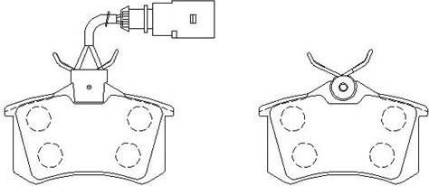 Тормозные колодки HSB задние для Ford Galaxy I 2000-2006. Артикул HP8418