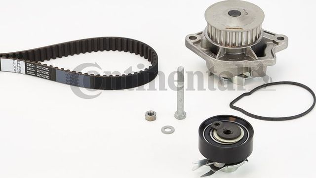 Помпа (водяной насос) с комплектом ремня ГРМ ContiTech для SEAT Arosa I 1997-2004. Артикул CT846WP1