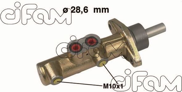 Тормозной цилиндр главный Cifam (Чугун). Артикул 202-460