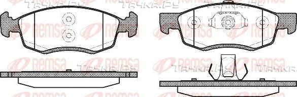 Тормозные колодки Remsa передние для Renault Logan II 2007-2026. Артикул 0172.32