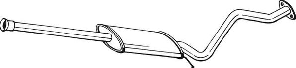 Глушитель (средняя часть) Bosal для Hyundai Getz I 2002-2005. Артикул 284-307