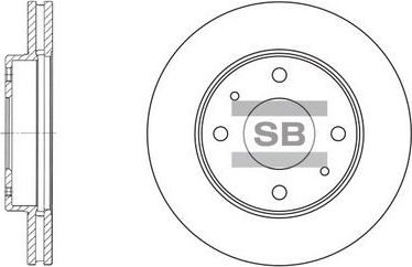 Тормозной диск Sangsin Hi-Q. Артикул SD1043