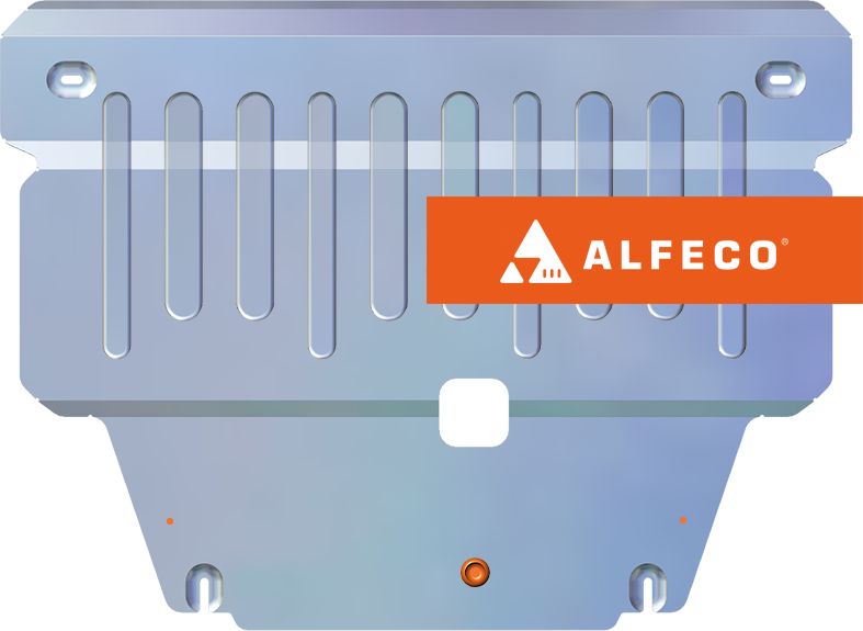 Защита алюминиевая Alfeco для картера и КПП Changan CS35 Plus 2018-2026. Артикул ALF.57.07 AL4