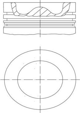 Поршень Mahle для Renault K 2013-2026. Артикул 037 PI 00144 000