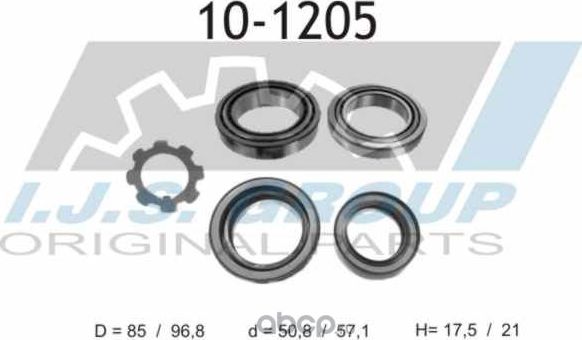 Подшипник ступичный (IJS). Артикул 101205