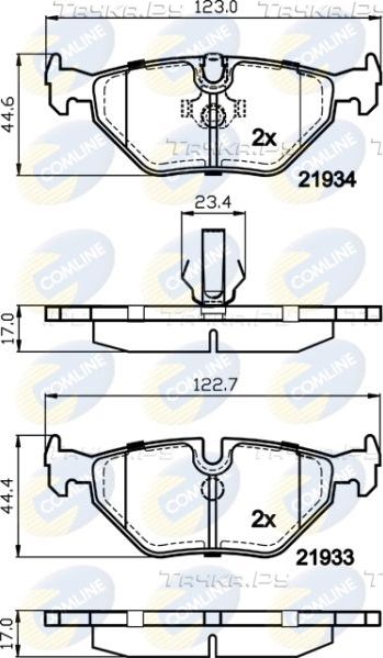 Тормозные колодки Comline Comline задние для BMW Z1 1988-1991. Артикул CBP01024