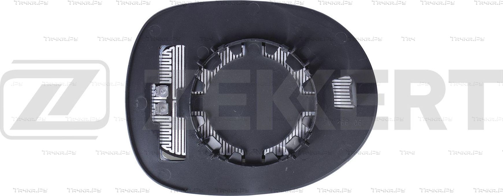 Зеркальное стекло бокового зеркала Zekkert левое для Honda Civic VIII 2005-2011. Артикул SP-1026