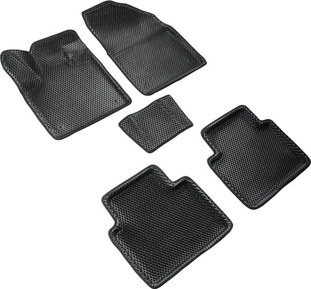 Коврики Seintex 3D EVA ромб для салона Exeed TXL 2020-2026 ЧЕРНЫЕ. Артикул 317274