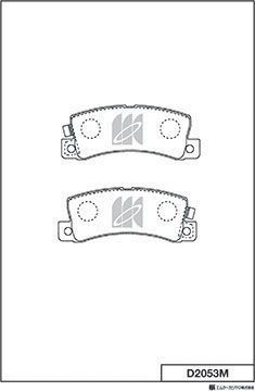 Тормозные колодки MK Kashiyama для Lexus RX II 2003-2008. Артикул D2053M