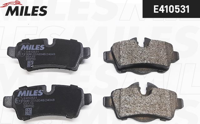Тормозные колодки Miles (Low-Metallic) задние для MINI Hatch I ((R50, R53) 2006-2006. Артикул E410531