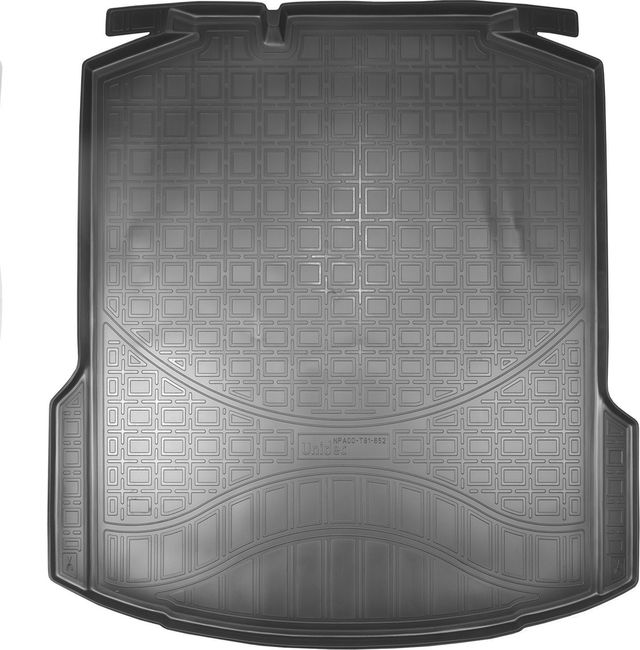 Коврик Норпласт для багажника Skoda Rapid хэтчбек (без ушей) 2013-2020. Артикул NPA00-T81-652