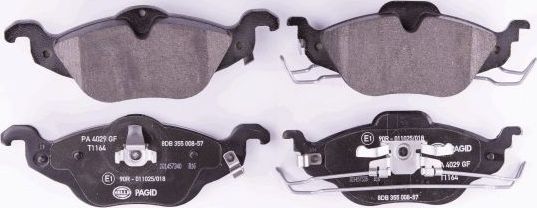 Тормозные колодки Hella. Артикул 8DB 355 008-571