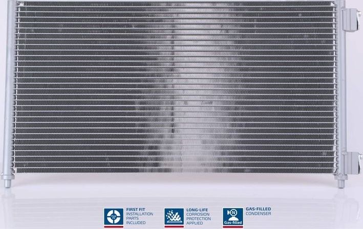 Радиатор кондиционера (конденсатор) Nissens (алюминий). Артикул 94633