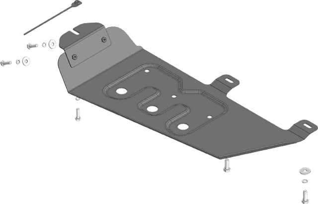 Защита Мотодор усиленная для раздаточной коробки Tank 300 2022-2026. Артикул 73107