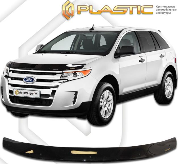 Дефлектор СА Пластик для капота (Classic черный) Ford Edge 2011-2026. Артикул 2010010109240