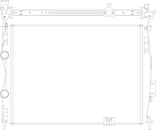 Радиатор охлаждения двигателя Sakura для Nissan Qashqai I 2007-2013. Артикул 3341-3005