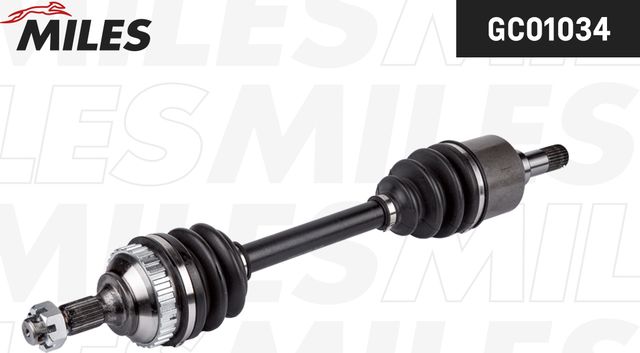 Полуось (привод в сборе, приводной вал) Miles передняя левая для Citroen Berlingo I 1996-2011. Артикул GC01034