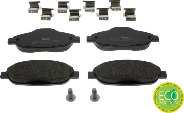 Тормозные колодки Ferodo Premier Eco Friction передние для Peugeot 408 I 2010-2026. Артикул FDB4003