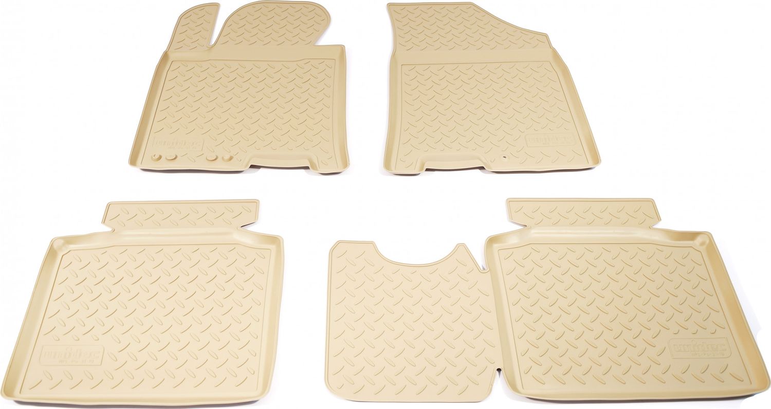 Коврики Норпласт для салона Hyundai i40 VF 2011-2026 БЕЖЕВЫЕ. Артикул NPL-Po-31-19-B