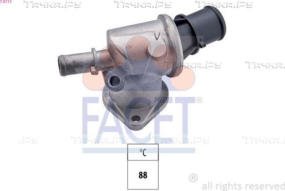 Термостат Facet Made in Italy - OE Equivalent для Fiat Brava 1995-2001. Артикул 7.8113