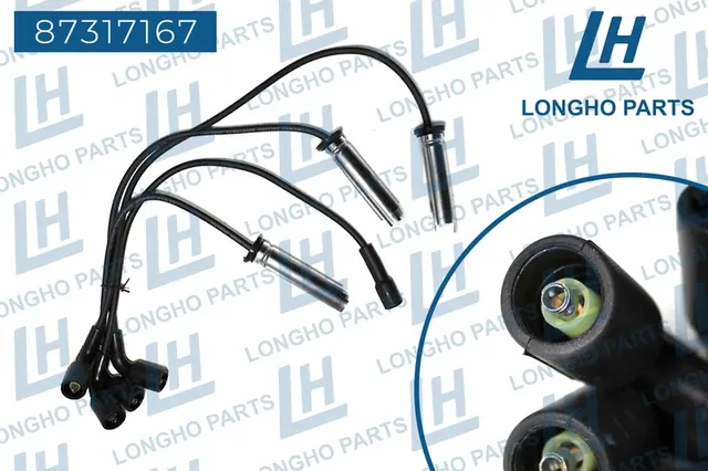 ВЫСОКОВОЛЬТНЫЕ ПРОВОДА (К-Т) , CHEVROLET LANOS 1.3,1.5 SOHC,AVEO 1.4SO (Longho) Longho. Артикул 87317167