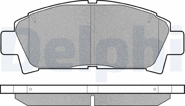 Тормозные колодки Delphi (Low-Metallic). Артикул LP940