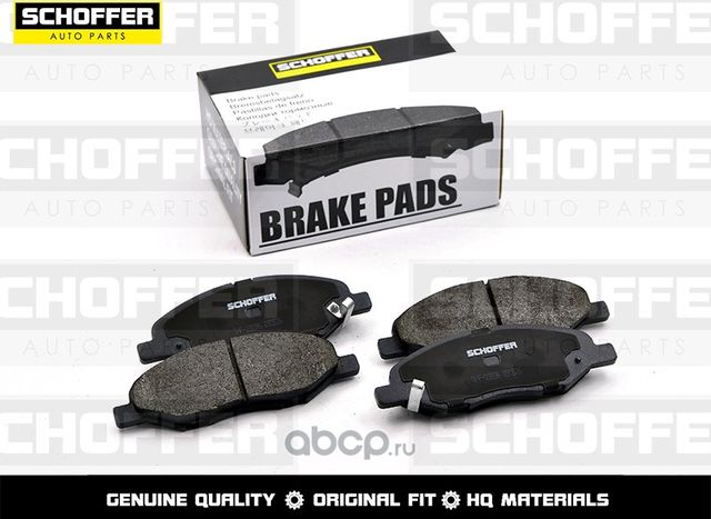 Колодки тормозные передние NISSAN TIIDA C11 06- JU (Schoffer). Артикул SHF23096