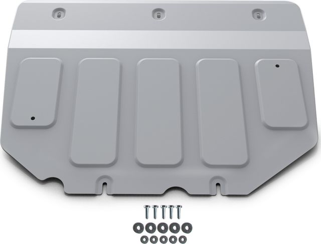 Защита алюминиевая Rival для картера и КПП Mazda 3 IV BP АКПП 2019-2026. Артикул 333.3827.1