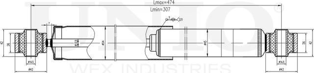 Амортизатор подвески (Unio). Артикул SAB-10633