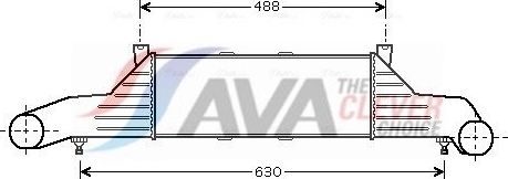 Интеркулер AVA для Mercedes-Benz C-Класс I (W202) 1995-2001. Артикул MSA4295