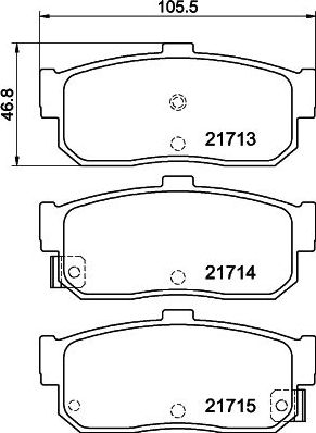 Тормозные колодки Nisshinbo. Артикул NP2022