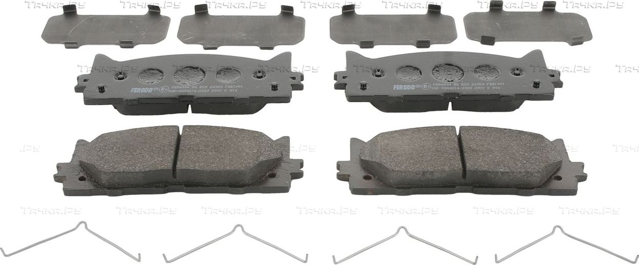 Тормозные колодки Ferodo Premier Eco Friction передние для Toyota Camry 40 (V40, XV40) 2006-2014. Артикул FDB1991