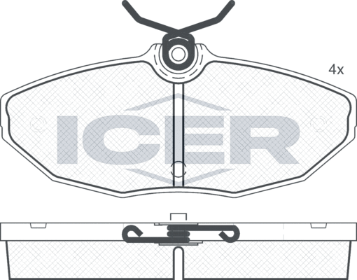 Тормозные колодки Icer. Артикул 181546