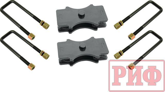 Комплект стремянок и проставок РИФ для лифта рессор на 30 мм для УАЗ Буханка 1965-2026. Артикул PRM-30-984