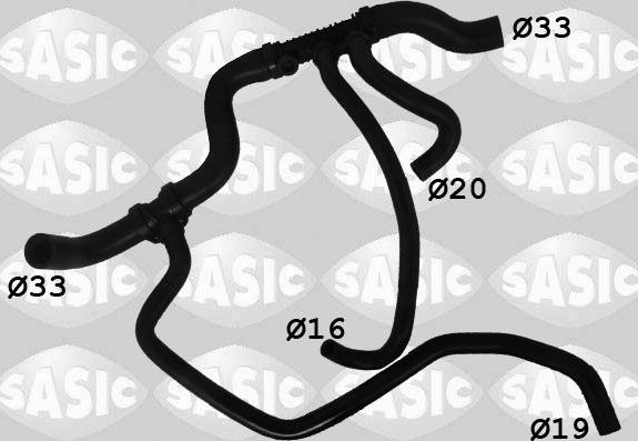 Патрубок системы охлаждения (радиатора) Sasic левый нижний для Renault Master III 2010-2026. Артикул 3404100