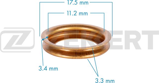 Шайба Nissan  Renault (миним. кол-во заказа 10 шт) Zekkert (медь). Артикул BE-3571