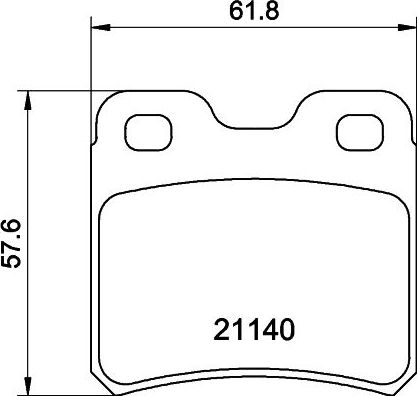 Тормозные колодки Mintex. Артикул MDB1385