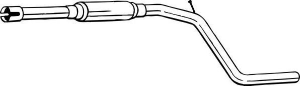 Глушитель (средняя часть) Bosal для Renault Sandero II 2007-2026. Артикул 281-957