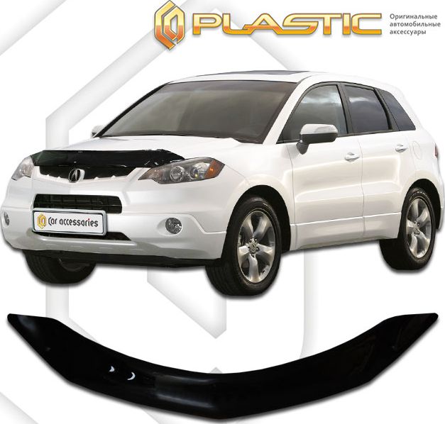 Дефлектор СА Пластик для капота (Classic черный) для Acura RDX 2006-2012. Артикул 2010010106829