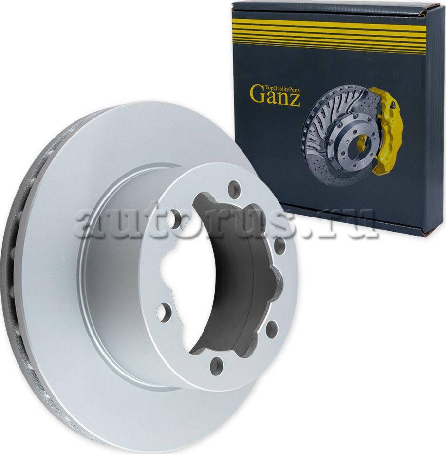 Диск тормозной задний с покрытием (Ganz). Артикул GIJ06202