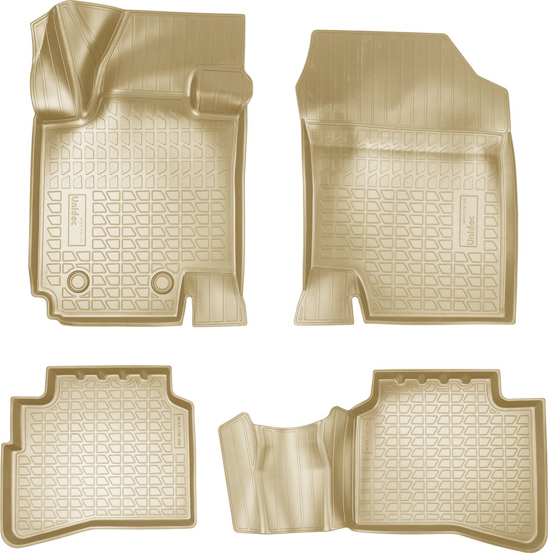 Коврики 3D Норпласт для салона Москвич 3 2022-2026 Бежевый. Артикул NPA11-C38-200-1-B